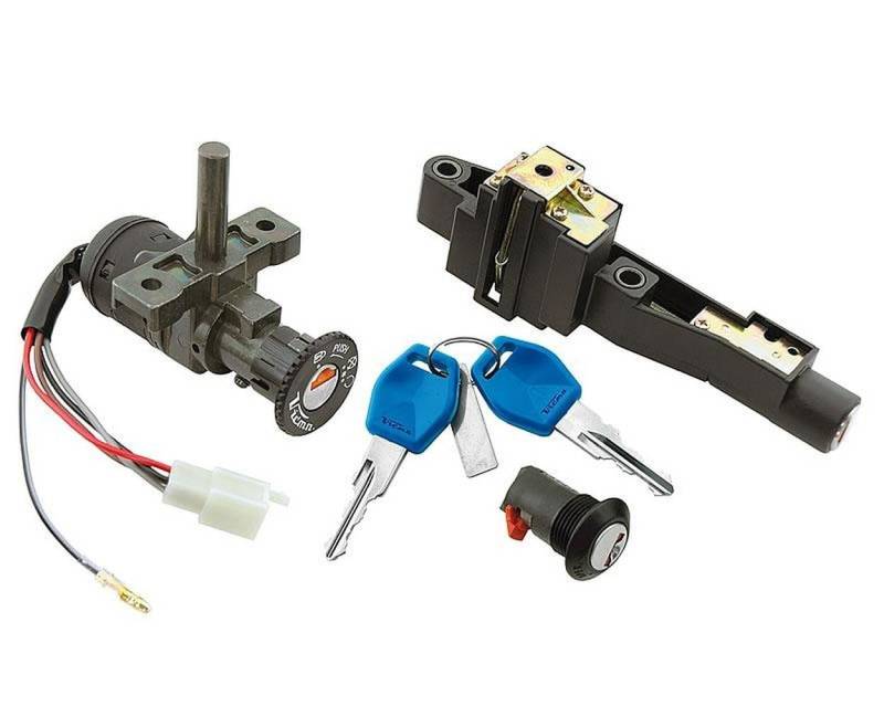SP Zündschloss Schlosssatz - Malaguti F12 Phantom Rieju Crosser First 50 100, Druckknopf, Ein-Aus, Oberflächenmontage, IP54, 2 Stück von SP
