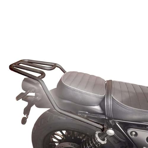 SPAAN Gepäckträger für Moto Guzzi V9 Roamer / Bobber (2017-...) aus Stahl, robust und funktional, Schwarz von SPAAN