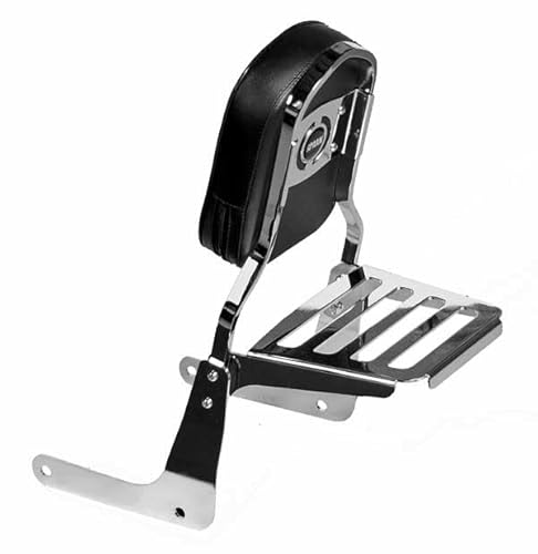 Hohe verchromte Rückenlehne mit Gepäckträger kompatibel mit Triumph Thunderbird 1600/1700 - Bigore - Commander - Storm - 0890 von SPAAN