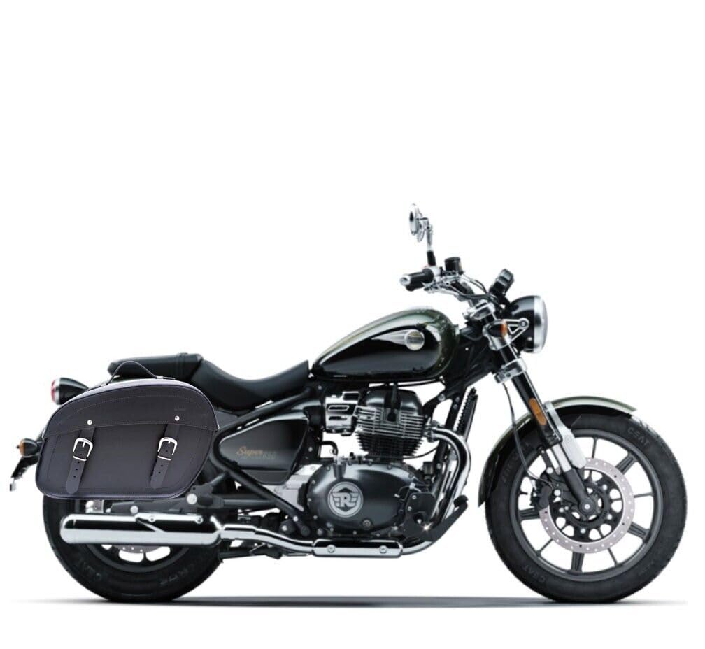 Kit Ledertasche 20L kompatibel mit Royal Enfield Super mit Meteor 650 mit rechtem Rahmen Kit Ledertasche 20L kompatibel mit Royal Enfield Super mit Meteor 650 mit rechtem Rahmen von SPAAN