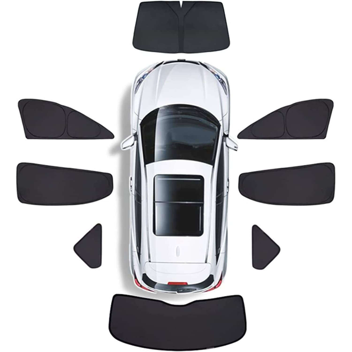 Auto Seitenfenster Sonnenschutz für Toyo-TA Yaris Cross 2020-pr, Magnetischer Front Heck Fenster Visier Faltbare Atmungsaktives Schutzabdeckung,8Pcs Front+Sides+Rear von SPAART