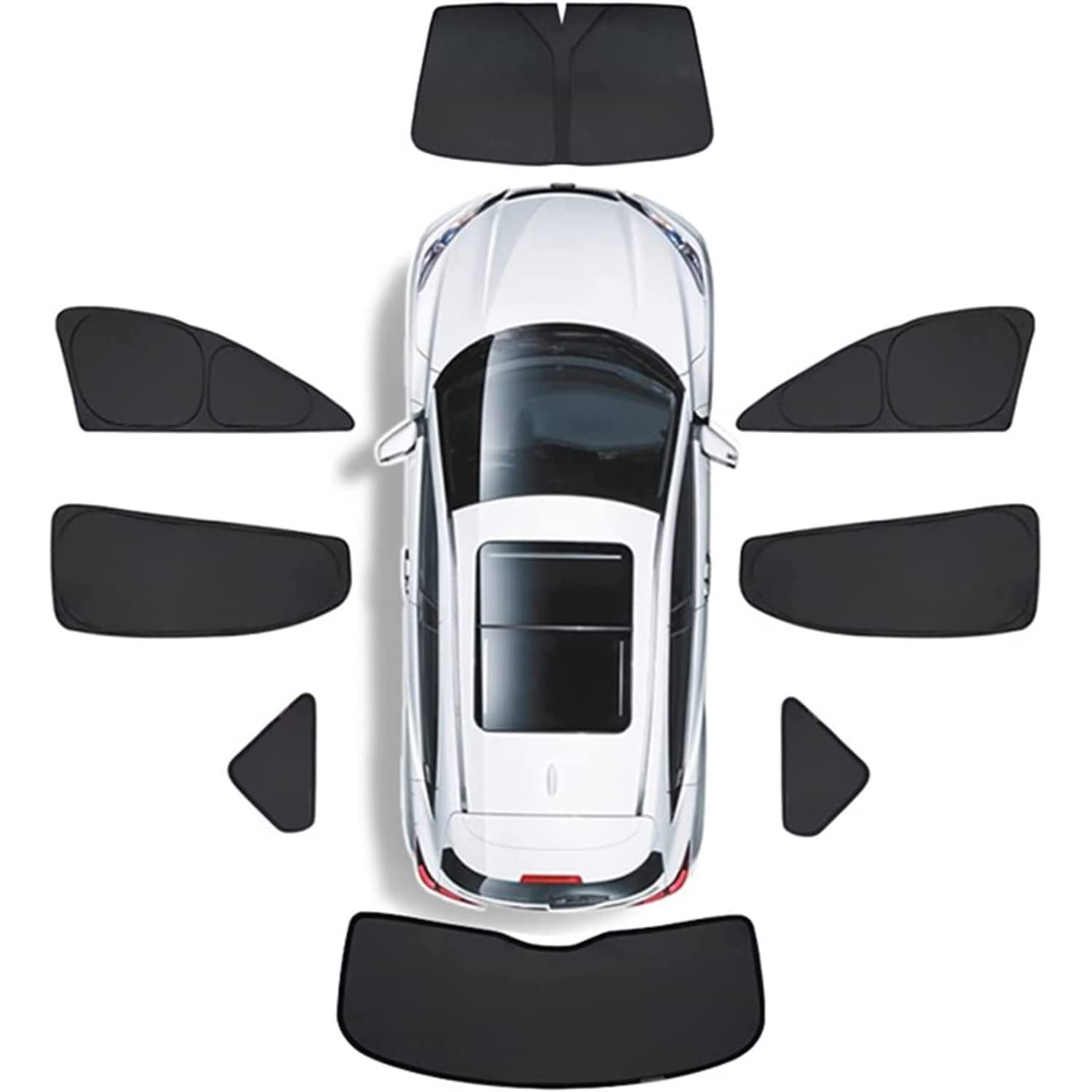 Auto Seitenfenster Sonnenschutz für Toyo-TA Yaris Cross 2020-pr, Magnetischer Front Heck Fenster Visier Faltbare Atmungsaktives Schutzabdeckung,8Pcs Front+Sides+Rear Auto Seitenfenster Sonnenschutz für Toyo-TA Yaris Cross 2020-pr, Magnetischer Front Heck Fenster Visier Faltbare Atmungsaktives Schutzabdeckung,8Pcs Front+Sides+Rear von SPAART