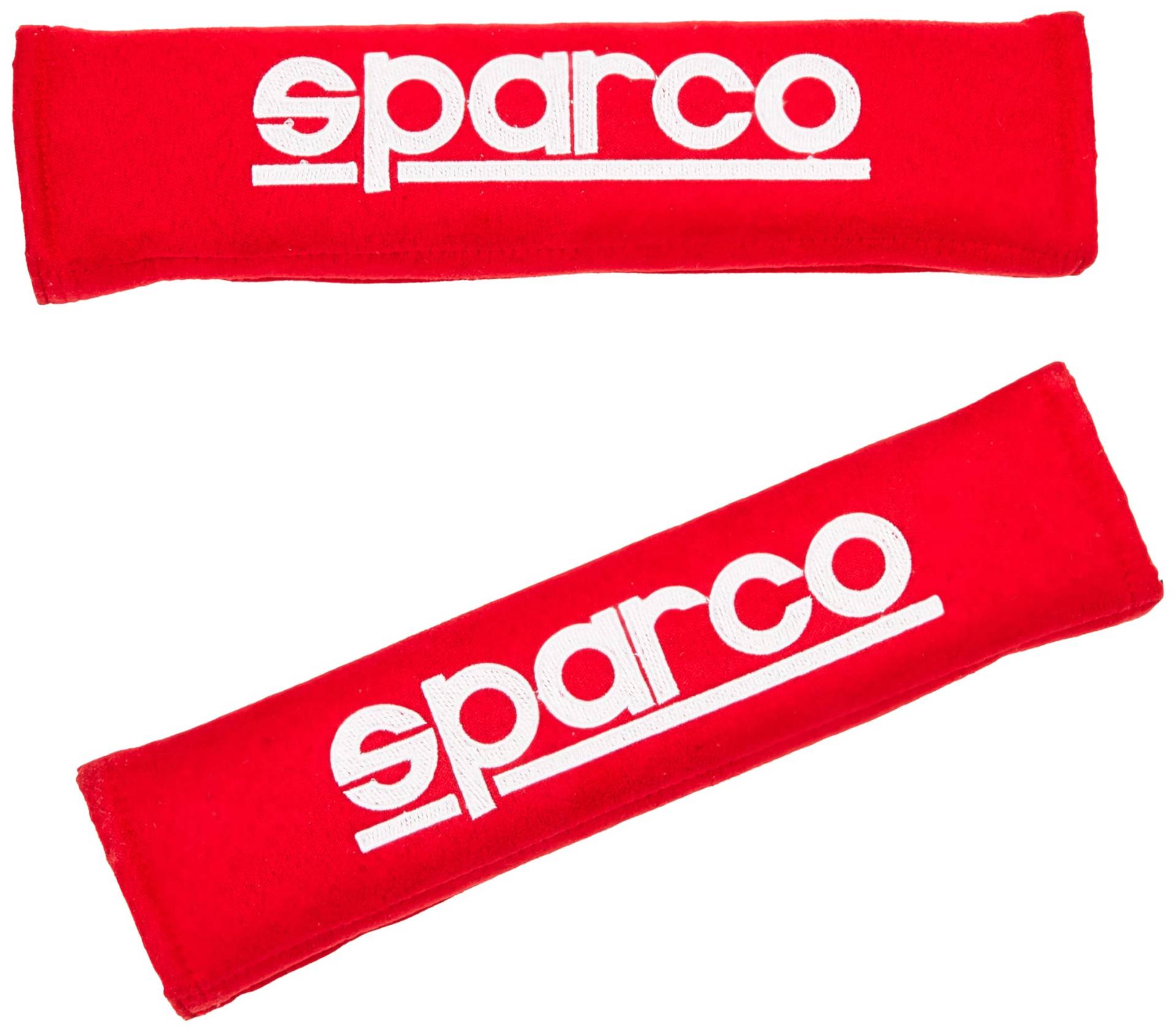 SPARCO Satz Gurtpolster - Gesticktes Logo - Rot von Sparco