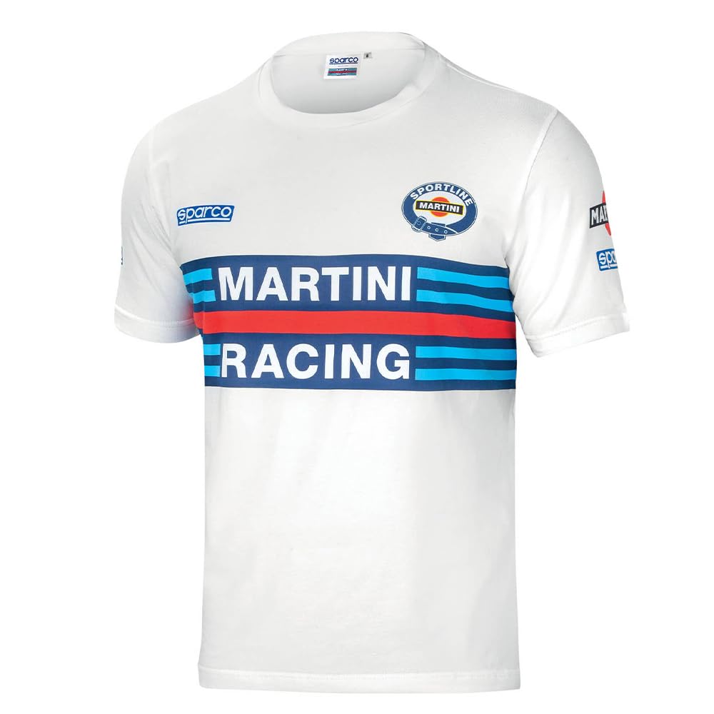 SPARCO 01274MRBI5XXL Racing-T-Shirt Weiß von Sparco