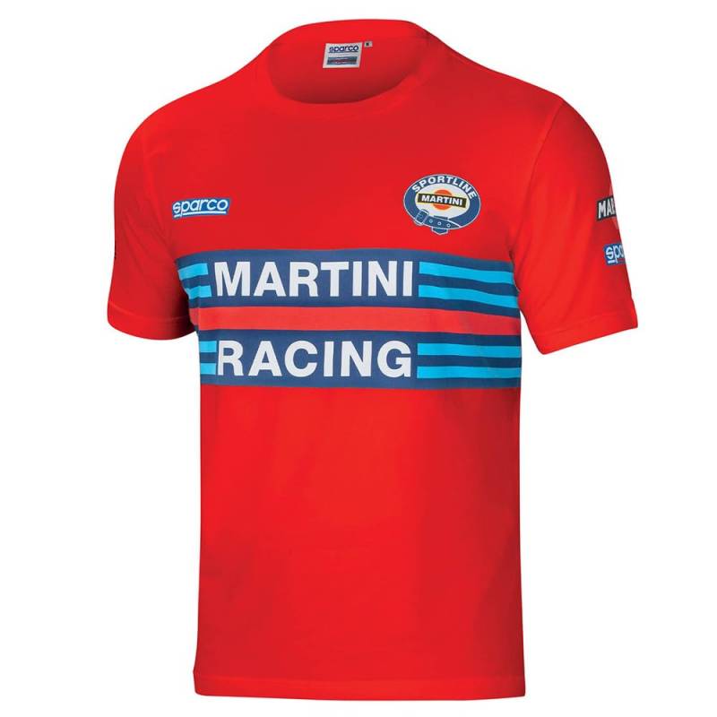 SPARCO 01274MRRS5XXL Racing T-Shirt, Rot von Sparco