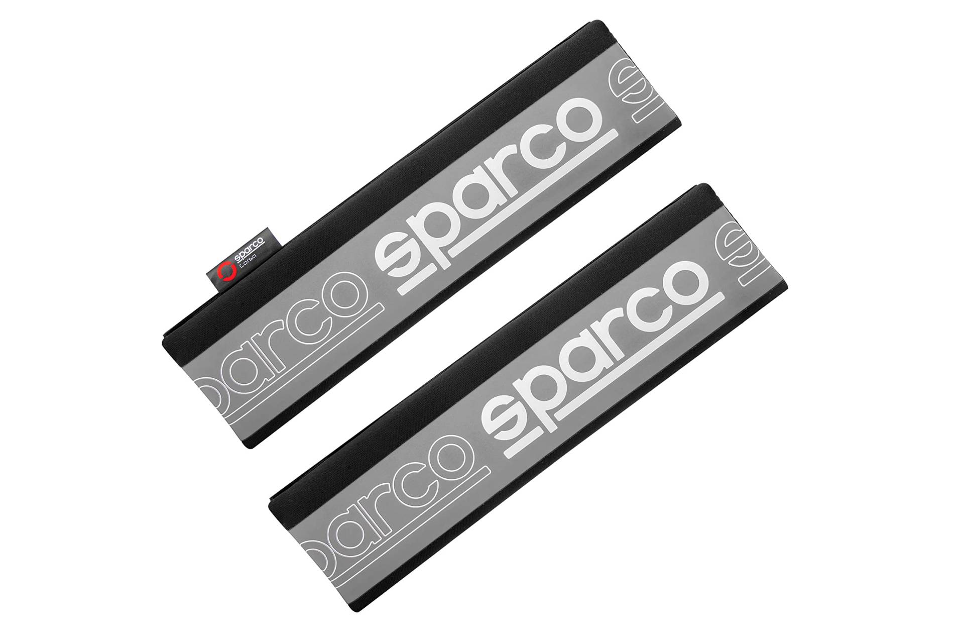 SPARCO 2er Set New SPC Belt Pads Schwarz/Grau Universal von Sparco