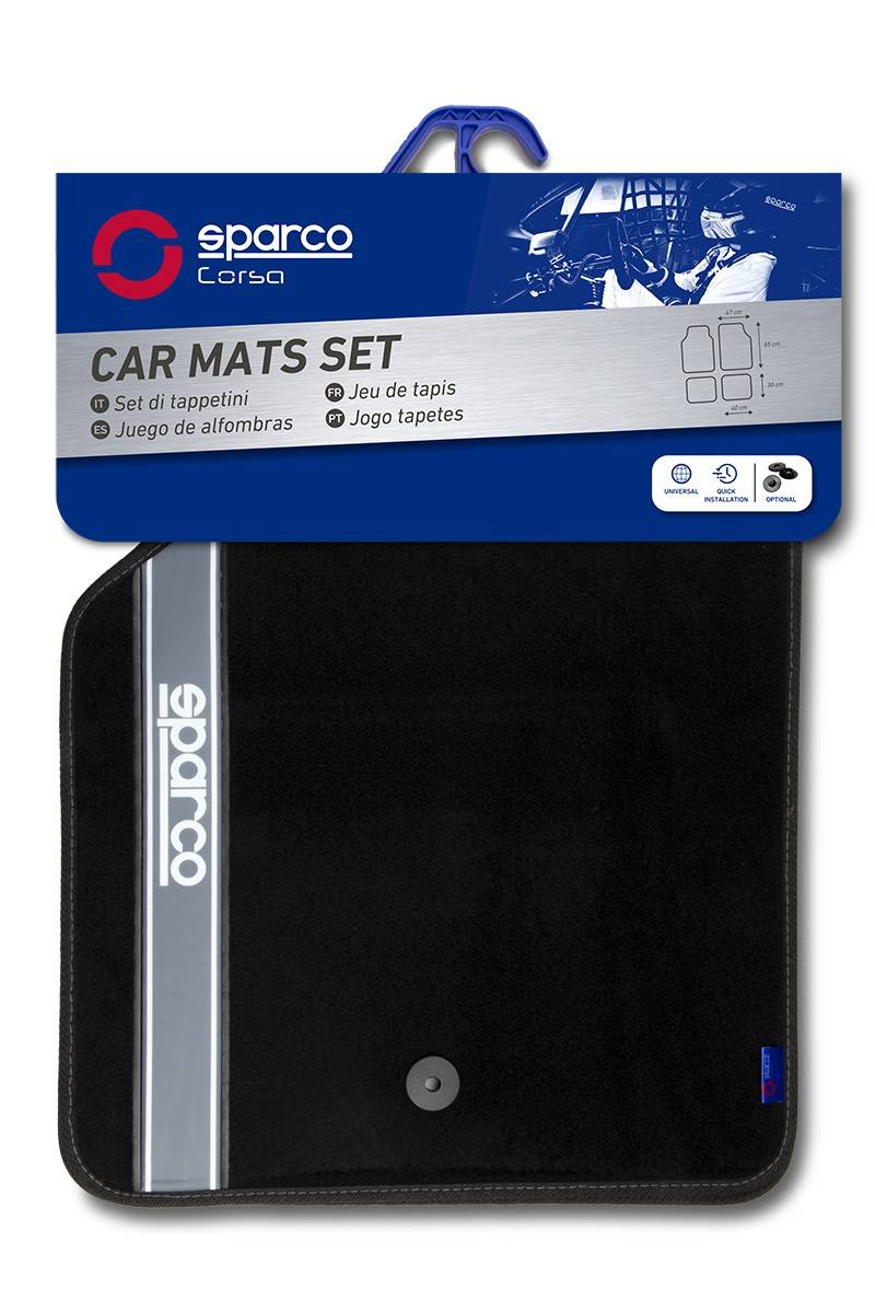 SPARCO Fußmattensatz 03763BAR Autofußmatten von SPARCO