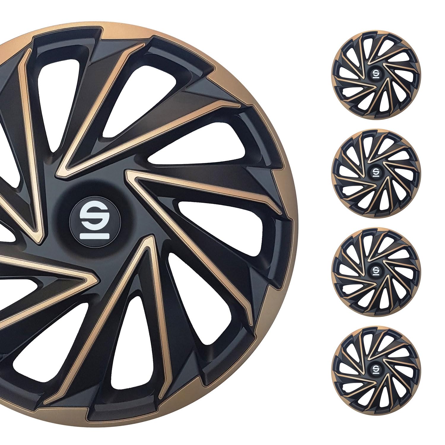 Sparco Radzierblenden Varese - 14-Zoll - Gold/Schwarz - Satz mit 4 Stück Sparco Radzierblenden Varese - 14-Zoll - Gold/Schwarz - Satz mit 4 Stück von Sparco