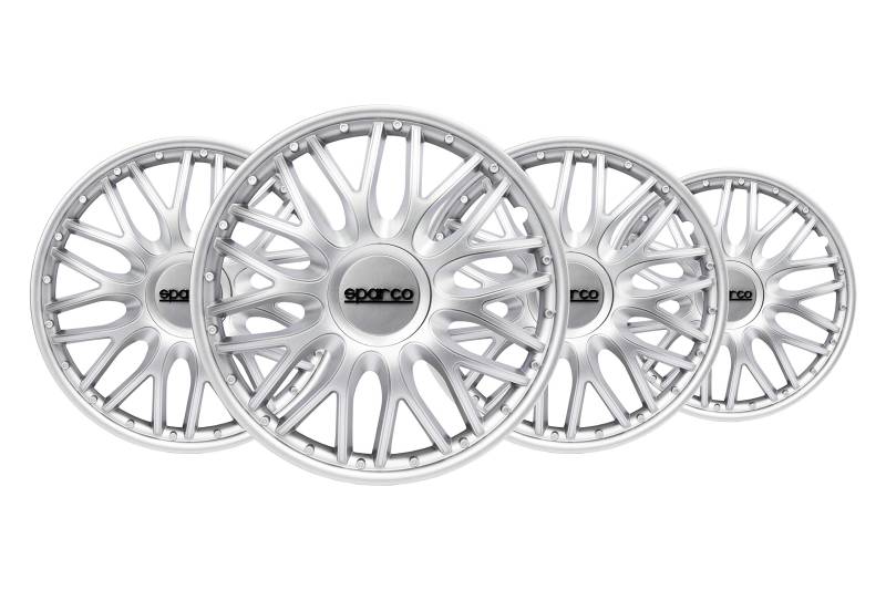 Sparco SPC1496SV Set Wheel Covers Roma 14-inch Silver von Sparco