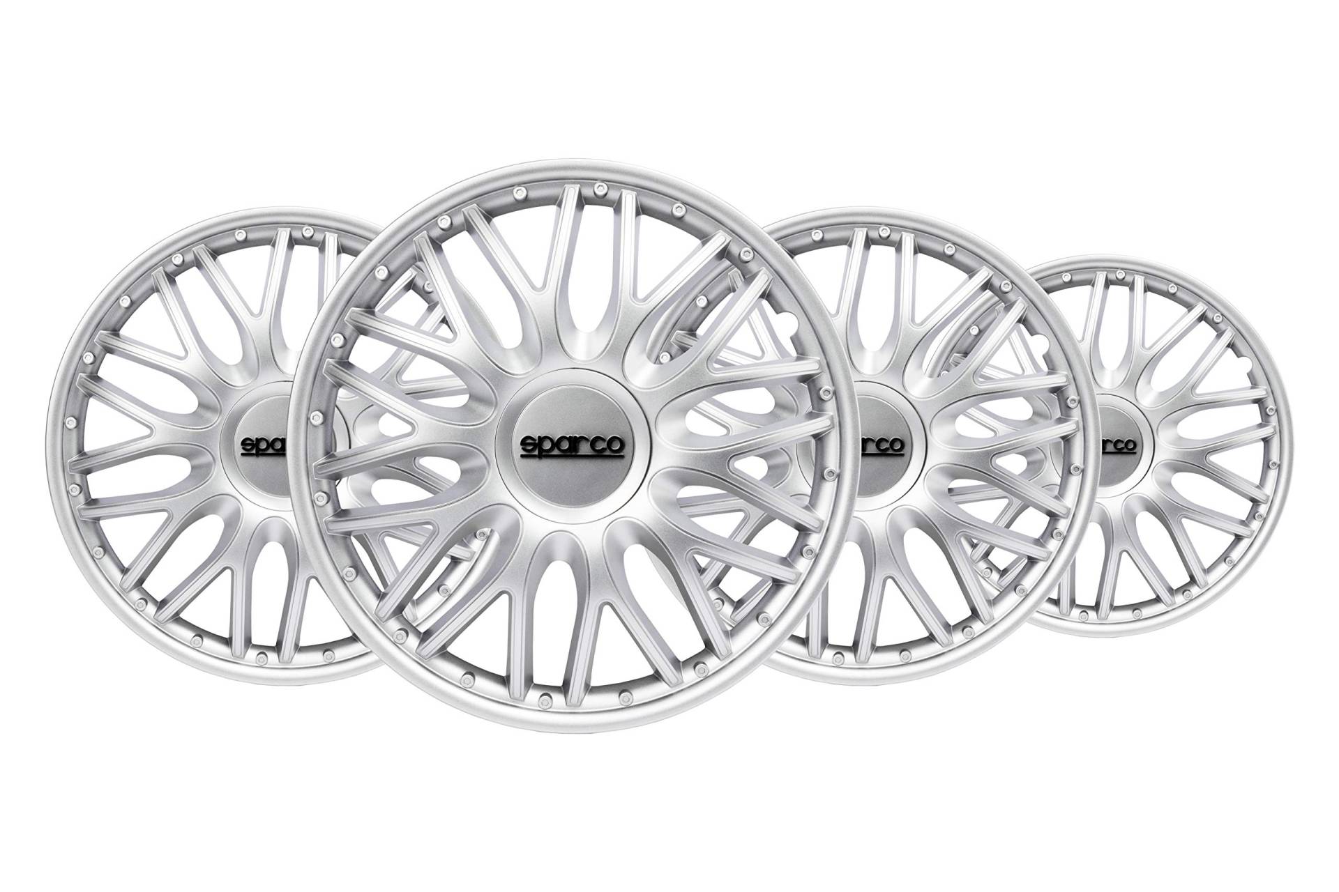 Sparco SPC1596SV Wheel Trims Roma Silver 15 Inch, Set of 4, Sparco SPC1596SV Wheel Trims Roma Silver 15 Inch, Set of 4, von Sparco
