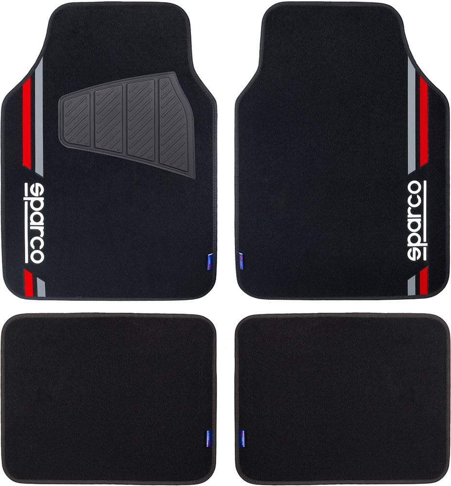 SPARCO SPCF508RD 4er-Set Schwarze rote Teppiche 4er-Set, ROT SPARCO SPCF508RD 4er-Set Schwarze rote Teppiche 4er-Set, ROT von Sparco