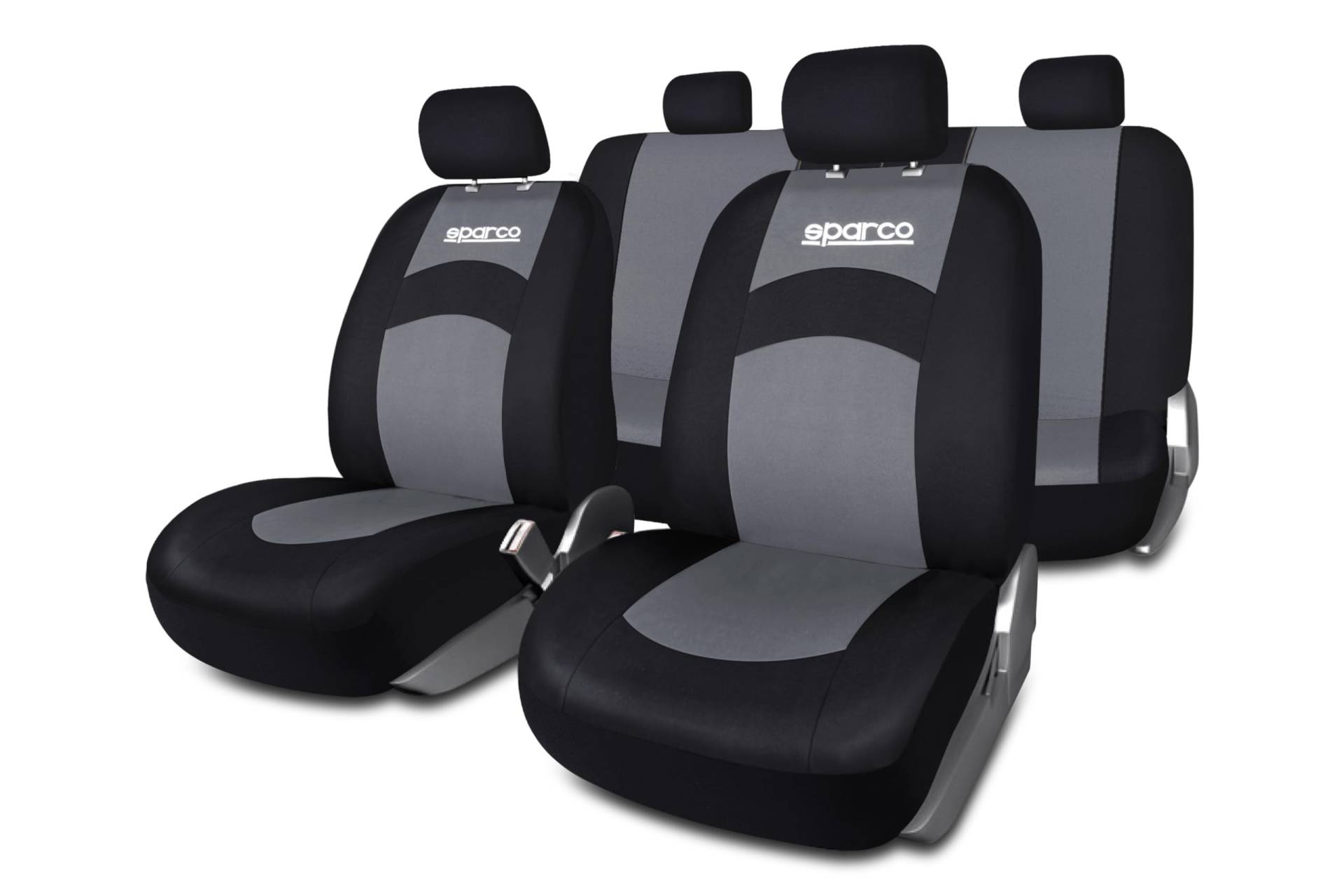 SPARCO SPCS402GR Schonbezüge-Kompletteset von 5 Kopfstützen, Schwarz/Grau SPARCO SPCS402GR Schonbezüge-Kompletteset von 5 Kopfstützen, Schwarz/Grau von Sparco
