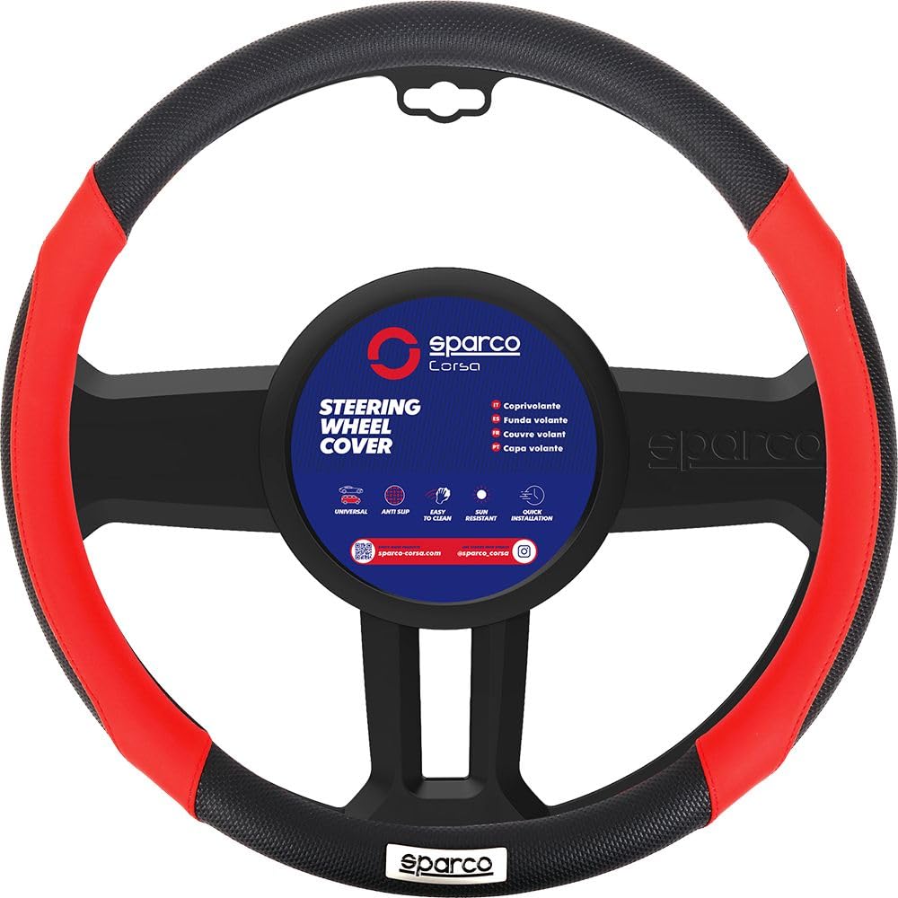 SPARCO Steering Wheel Cover C1113 BLACK/GREY SPARCO UNIVERSAL CAR von Sparco