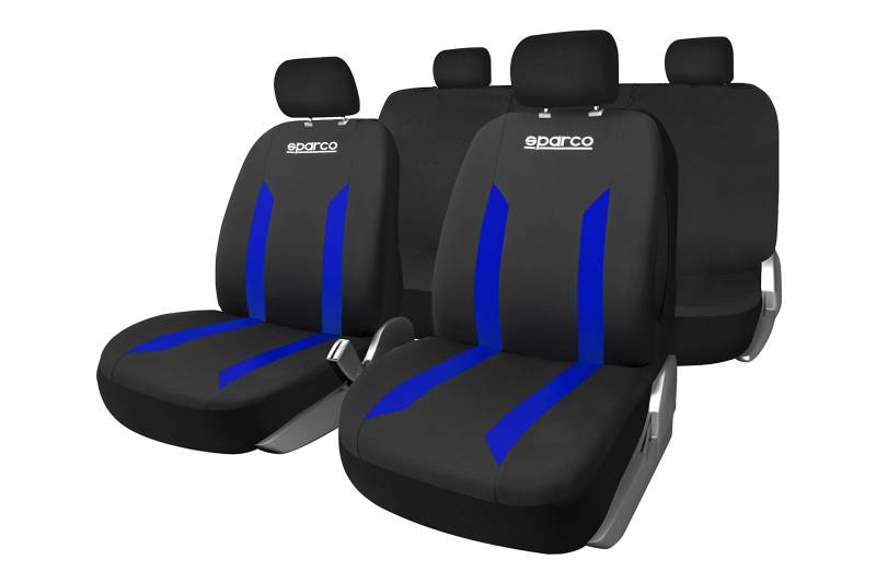 Sparco Sabbia Sitzbezug Set Schwarz/Blau von Sparco