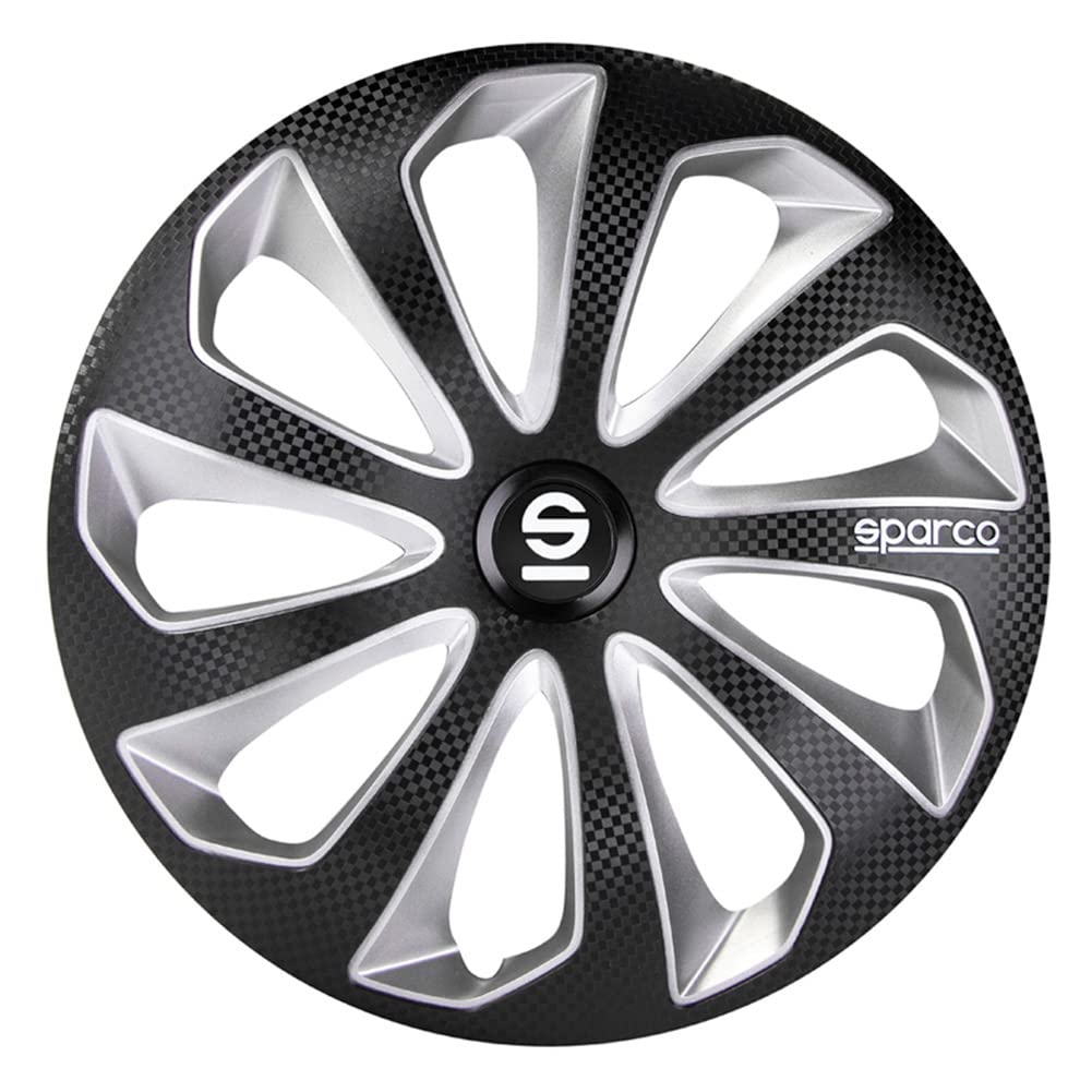 Satz Sparco Radzierblenden Sicilia 13-Zoll Schwarz/Silber/Karbon Satz Sparco Radzierblenden Sicilia 13-Zoll Schwarz/Silber/Karbon von Sparco