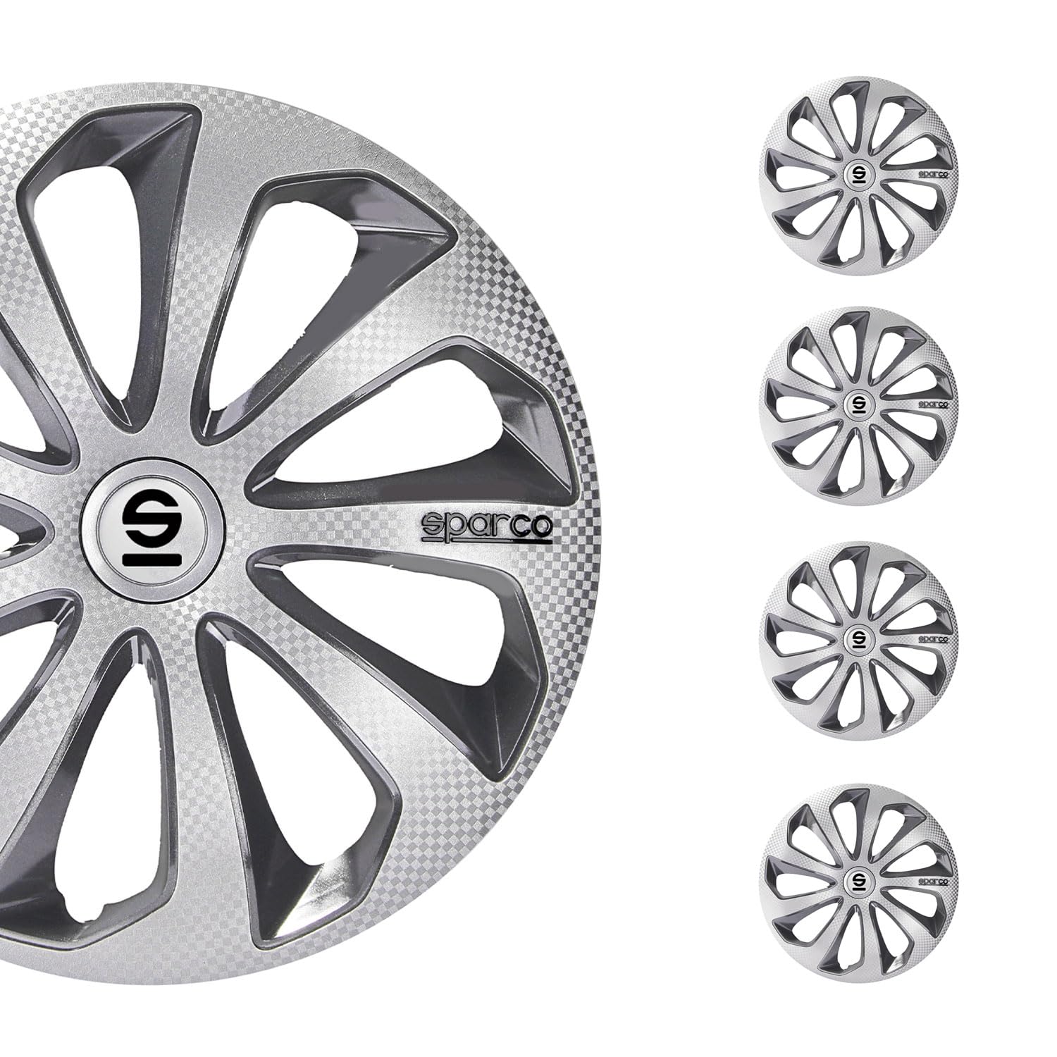 Satz Sparco Radzierblenden Sicilia 16-Zoll Silber/Grau/Karbon Satz Sparco Radzierblenden Sicilia 16-Zoll Silber/Grau/Karbon von Sparco