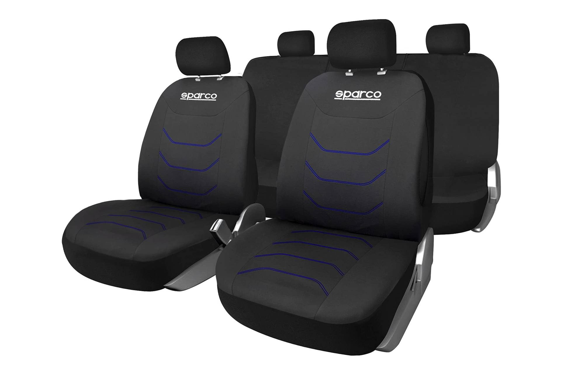Sparco Sitzbezüge Corsa Schwarz/Blau Universal, SPCS441BL Sparco Sitzbezüge Corsa Schwarz/Blau Universal, SPCS441BL von Sparco