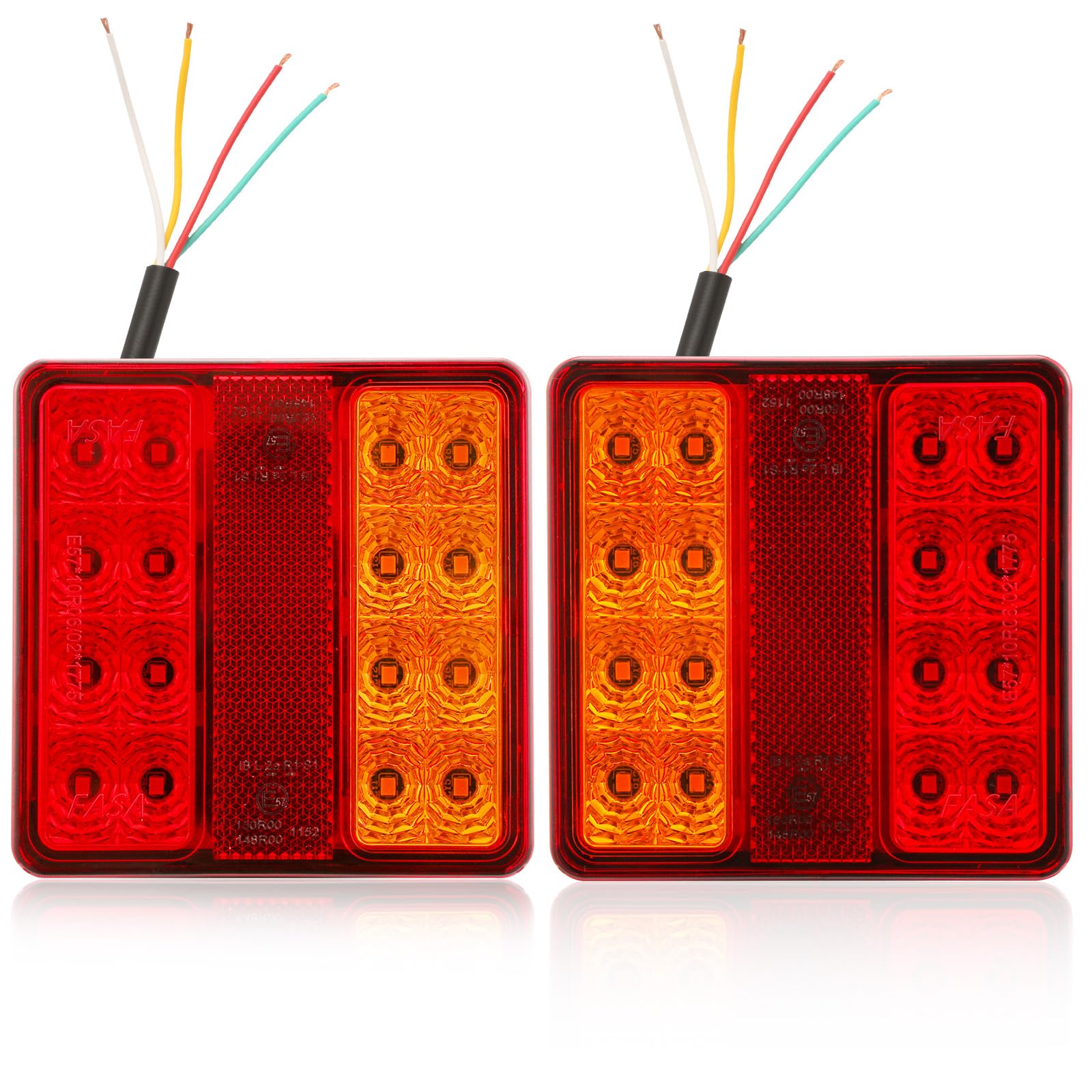 SPARKMOTO 2 x Anhänger Led Beleuchtung Rückleuchten Set, 12V LED Heckleuchten Rücklichter für Anhänger, Wohnwagen, Traktor, LKW, KFZ,PKW, ECE R10 EMC Zulassung Anhänger Beleuchtung Rücklichter Satz SPARKMOTO 2 x Anhänger Led Beleuchtung Rückleuchten Set, 12V LED Heckleuchten Rücklichter für Anhänger, Wohnwagen, Traktor, LKW, KFZ,PKW, ECE R10 EMC Zulassung Anhänger Beleuchtung Rücklichter Satz von SPARKMOTO