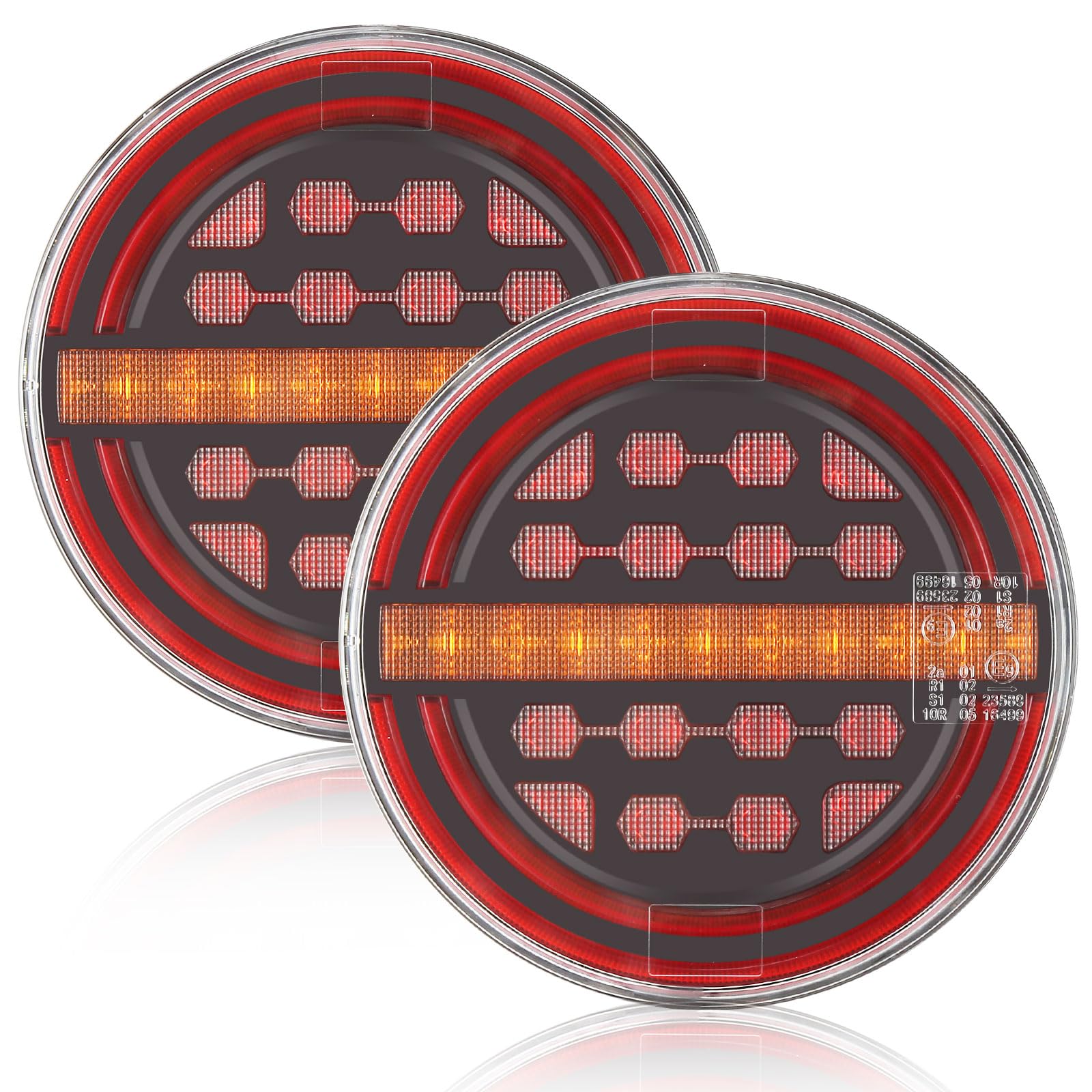 SPARKMOTO 2 x LED Anhänger Rückleuchten Rund, Anhänger Hamburger Rückleuchten LED Runde, LED Beleuchtung Anhänger 12V 24V Universal SPARKMOTO 2 x LED Anhänger Rückleuchten Rund, Anhänger Hamburger Rückleuchten LED Runde, LED Beleuchtung Anhänger 12V 24V Universal von SPARKMOTO
