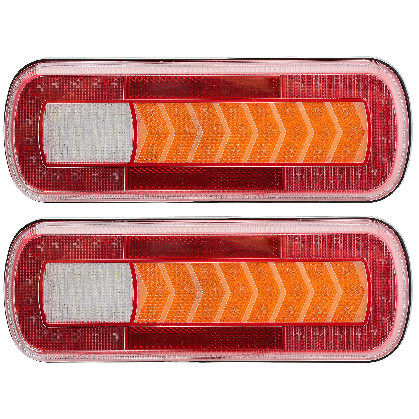 SPARKMOTO 2 x LED Rückleuchten Anhänger LKW, 12V 24V Duale Spannung Anhänger Beleuchtung Rückleuchter,Led Wohnwagen Rückleuchten Mit 6 Funktionen SPARKMOTO 2 x LED Rückleuchten Anhänger LKW, 12V 24V Duale Spannung Anhänger Beleuchtung Rückleuchter,Led Wohnwagen Rückleuchten Mit 6 Funktionen von SPARKMOTO