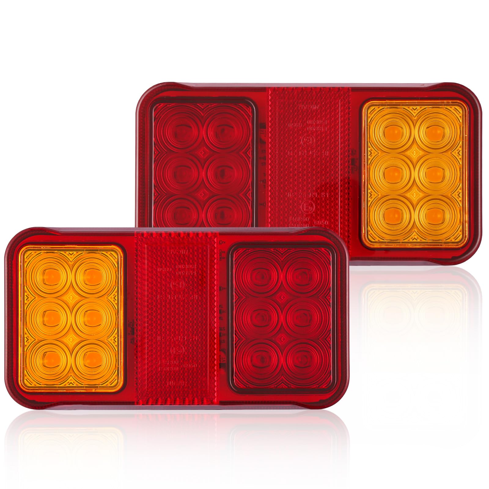 SPARKMOTO 2 x Led Rückleuchten Anhänger 12V 24V Universal, Tauchboot PKW Anhänger Beleuchtung Rücklicht,Rechteckig Rücklicht Anhängerbeleuchtung Heckleuchten SPARKMOTO 2 x Led Rückleuchten Anhänger 12V 24V Universal, Tauchboot PKW Anhänger Beleuchtung Rücklicht,Rechteckig Rücklicht Anhängerbeleuchtung Heckleuchten von SPARKMOTO