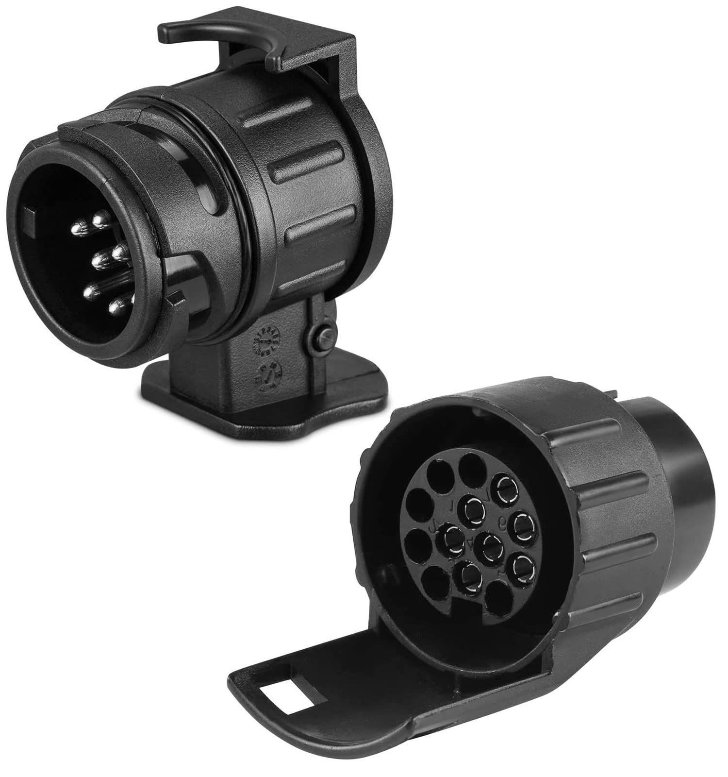 SPARKMOTO Anhänger Adapter 13 auf 7 polig und Adapter 7 auf 13 polig set,Für die Verbindung von PKW bzw Anhängerkupplung mit 13 polig/7 polig Steckdose auf Anhänger mit 7-poliger/13 poliger Stecker(A) SPARKMOTO Anhänger Adapter 13 auf 7 polig und Adapter 7 auf 13 polig set,Für die Verbindung von PKW bzw Anhängerkupplung mit 13 polig/7 polig Steckdose auf Anhänger mit 7-poliger/13 poliger Stecker(A) von SPARKMOTO