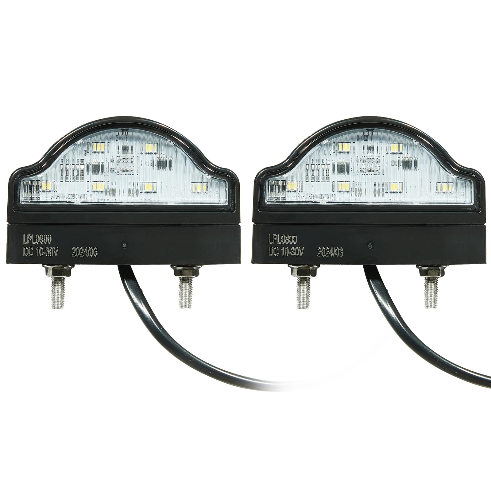 SPARKMOTO Kennzeichenleuchte LED 12V 24V,2 Stück Kaltes Weiß LED Kennzeichenbeleuchtung anhänger, Wasserdicht Nummernschildbeleuchtung Hinten LED für PKW Anhänger,LKW SPARKMOTO Kennzeichenleuchte LED 12V 24V,2 Stück Kaltes Weiß LED Kennzeichenbeleuchtung anhänger, Wasserdicht Nummernschildbeleuchtung Hinten LED für PKW Anhänger,LKW von SPARKMOTO