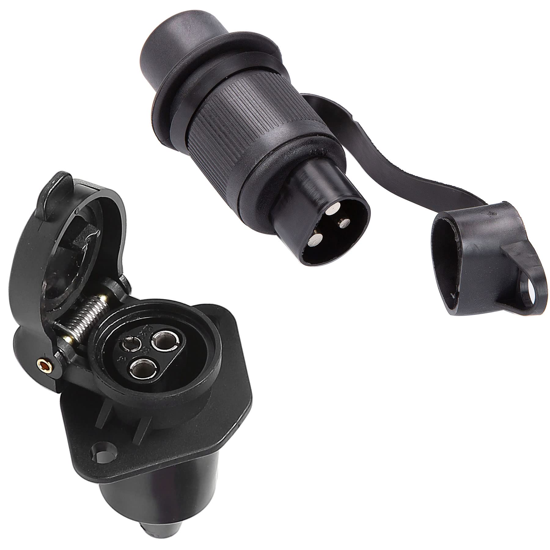 SPARKMOTO Steckdose 3 Polig und Stecker 3 Polig, 12V Traktor 3 polig Steckdose Stecker, Din 9680 Wasserdicht Landmaschinen Stecker Steckdose 3 Polig,Für Anhänger Traktor LKW RV PKW(2 Mount Punkte D) SPARKMOTO Steckdose 3 Polig und Stecker 3 Polig, 12V Traktor 3 polig Steckdose Stecker, Din 9680 Wasserdicht Landmaschinen Stecker Steckdose 3 Polig,Für Anhänger Traktor LKW RV PKW(2 Mount Punkte D) von SPARKMOTO