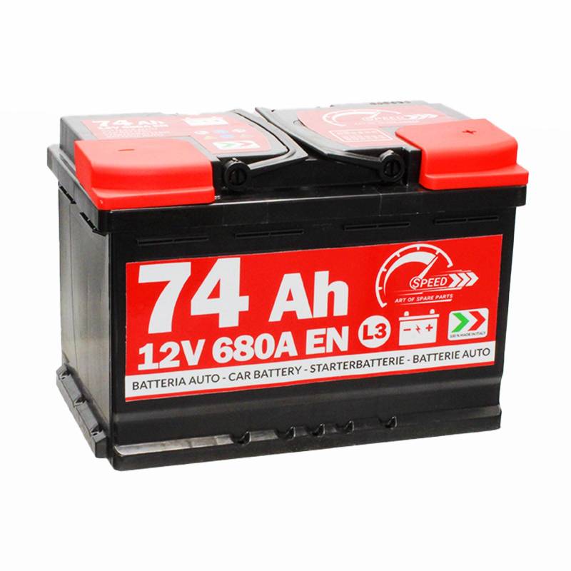 Speed by SMC - L3 - Autobatterie 74 Ah 12V 680 A mit Pluspol rechts von SPEED