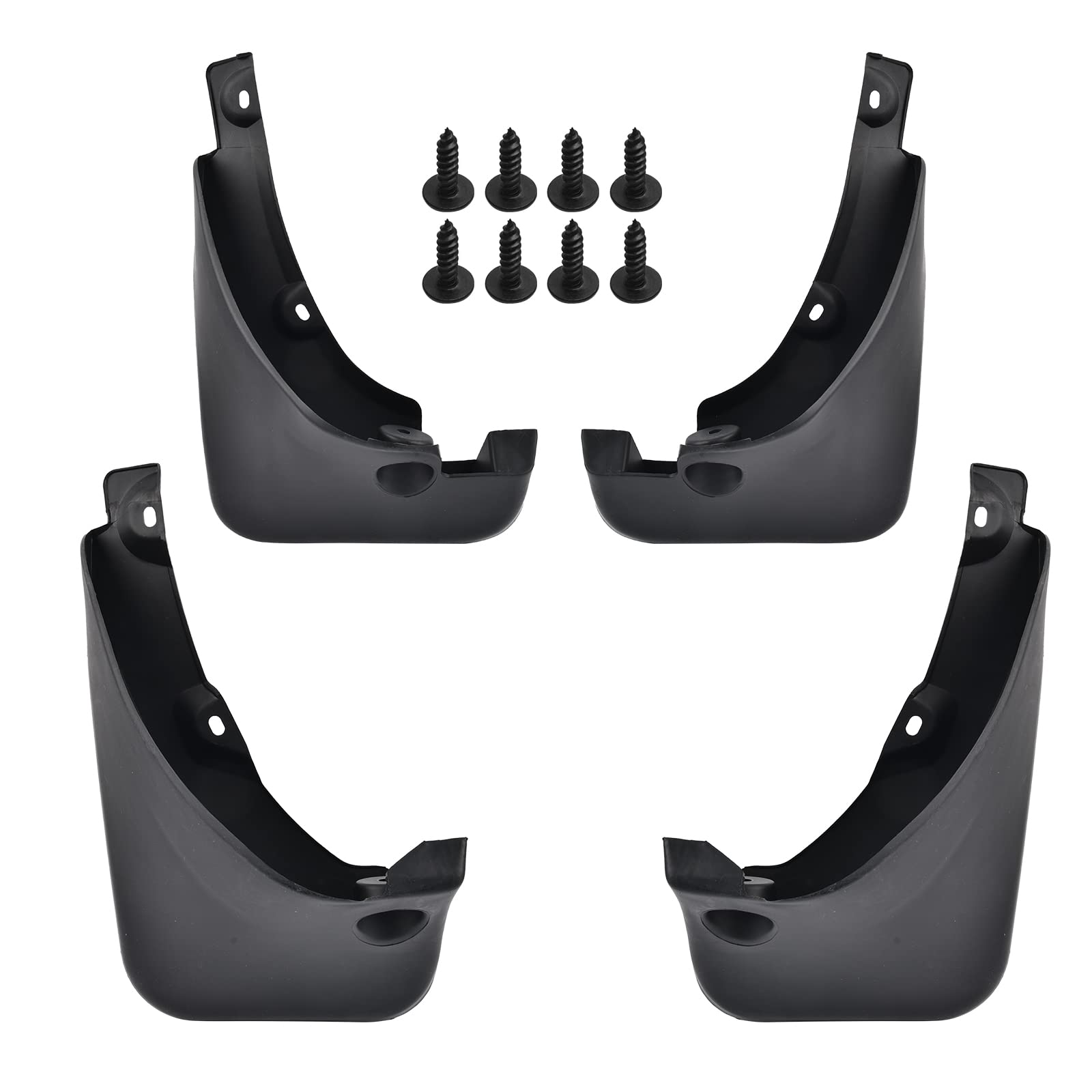 SPEEDWOW Schmutzfänger-Spritzschutz, passend für Toyota RAV4 2006–2012 (mit Kotflügelverbreiterung), vorne und hinten, 4-teiliges Set von SPEEDWOW