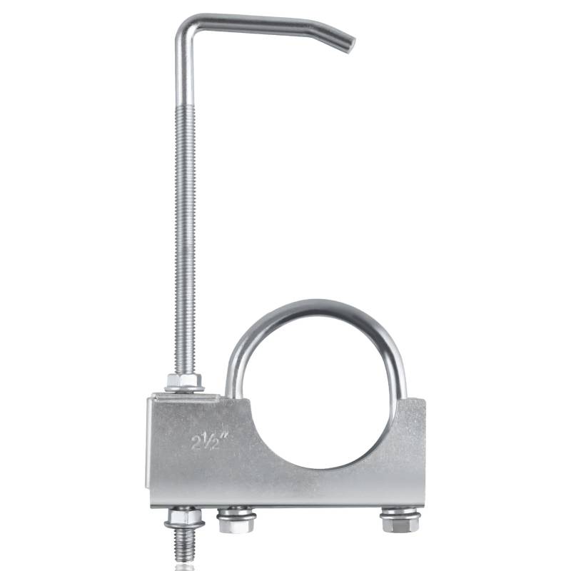 SPEEDWOX 2.5 Zoll Universal Auspuffschelle Auspuffschelle mit Aufhänger Endschalldämpferaufhänger Universal Auspuffaufhänger Auspuffanlage Aufhänger passend für 2.5“ Auspuffrohr für PKW LKW von SPEEDWOX
