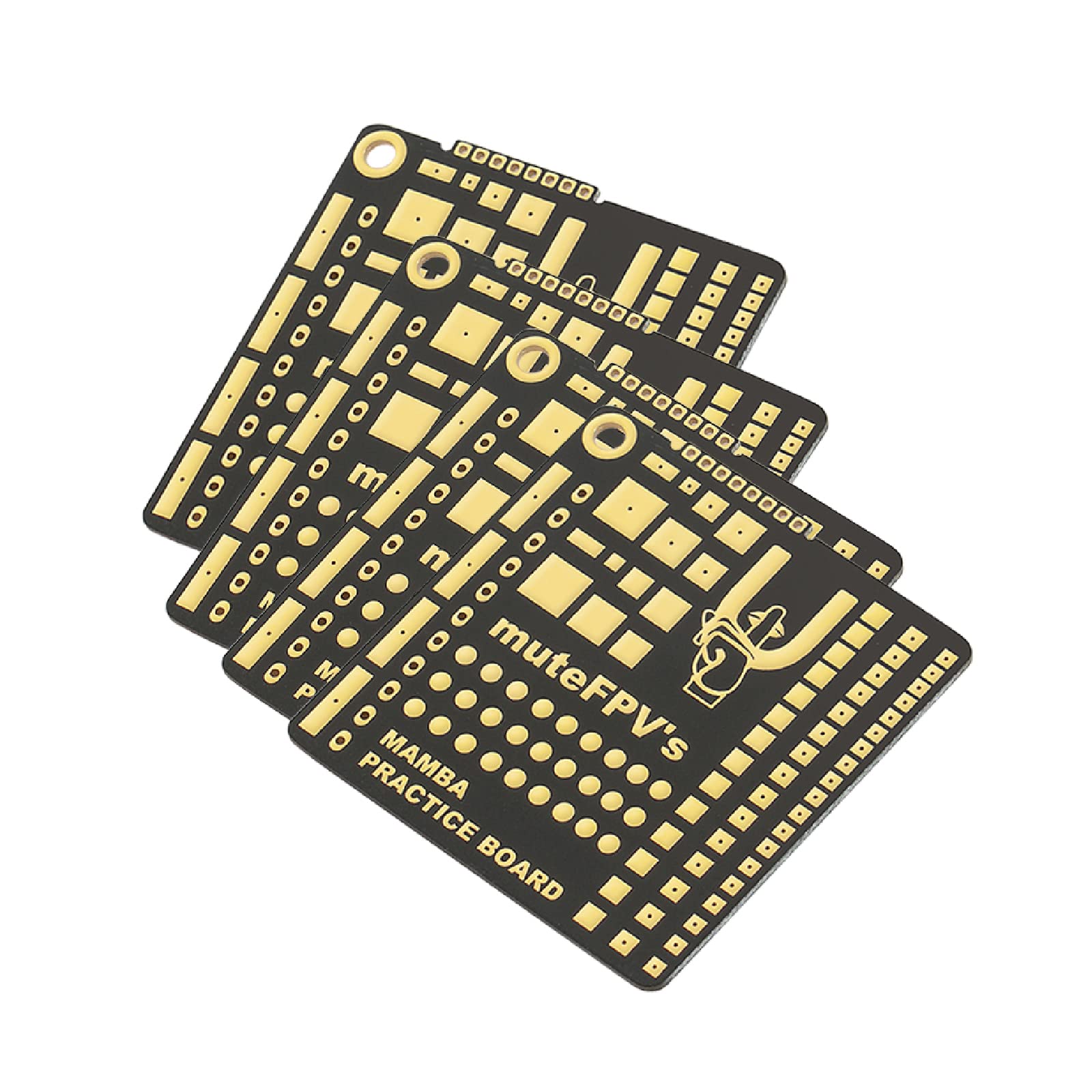 SPEEDY BEE Diatone Mamba 4pcs FPV Löten Praxis Board für FPV Drohne Anfänger, Werkzeuge für Flugregler ESC Löten Praxis von SPEEDY BEE