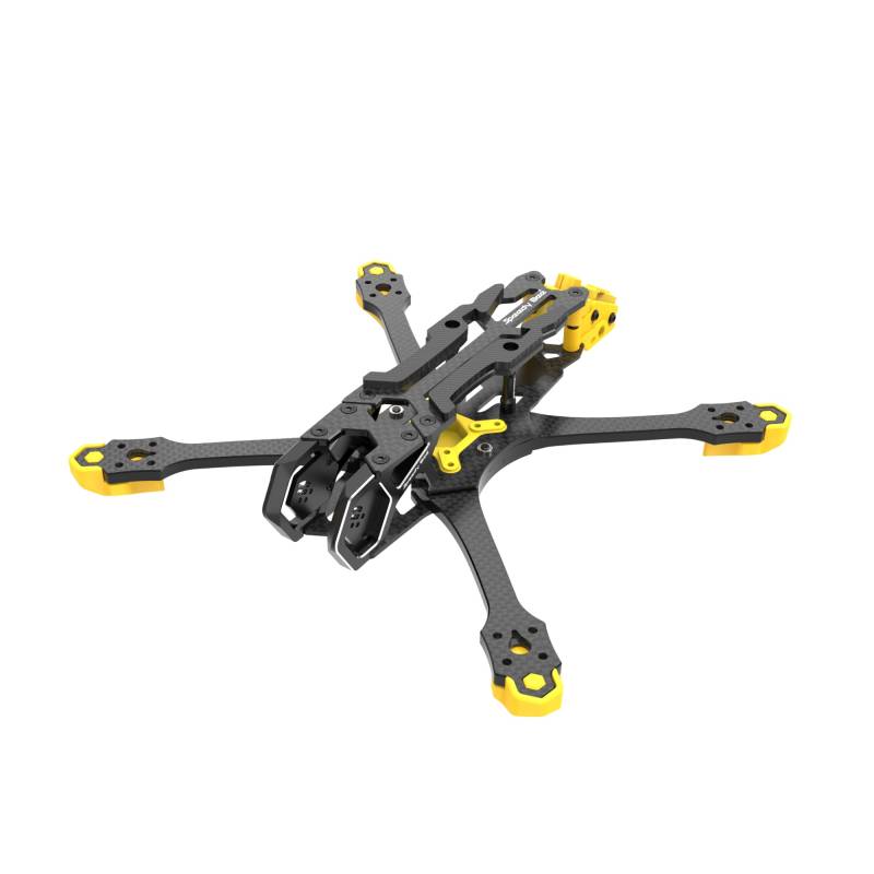 SpeedyBee Master 5 HD FPV Drone Frame für DJI Air Unit O3-5 Zoll Racing Freestyle Quad Kit mit Anti-Schock-Struktur Mehrere Kamerahalterungen Aluminium Wärmeableitung für FPV FC ESC VTX ANTENNA GPS von SPEEDY BEE