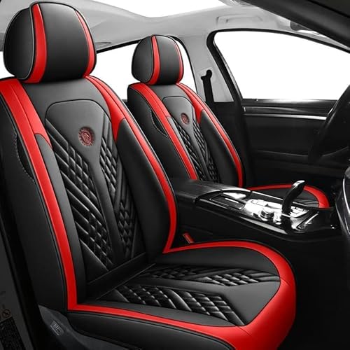 SPEESY Auto Leder Sitzbezüge für Chevrolet Cruze Sedan 2009-2012，5-Sitze Allwetter wasserdichtes-Rot von SPEESY