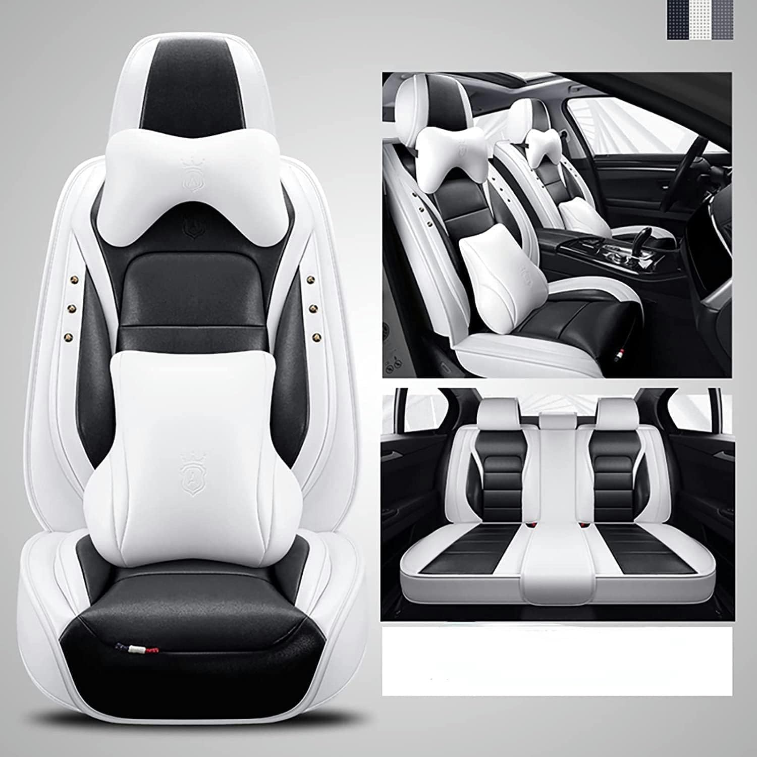 SPEESY Auto Leder Sitzbezüge für Mercedes Benz C-Class Amg C63 W204 Amg C63 W204 Amg C63 C204 Amg C63 C204,5-Sitze Allwetter wasserdichtes-Schwarz SPEESY Auto Leder Sitzbezüge für Mercedes Benz C-Class Amg C63 W204 Amg C63 W204 Amg C63 C204 Amg C63 C204,5-Sitze Allwetter wasserdichtes-Schwarz von SPEESY