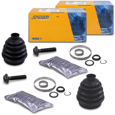 Spidan 2x Faltenbalgsatz, Antriebswelle radseitig für Audi, Seat, Skoda, VW Spidan 2x Faltenbalgsatz, Antriebswelle radseitig für Audi, Seat, Skoda, VW von SPIDAN