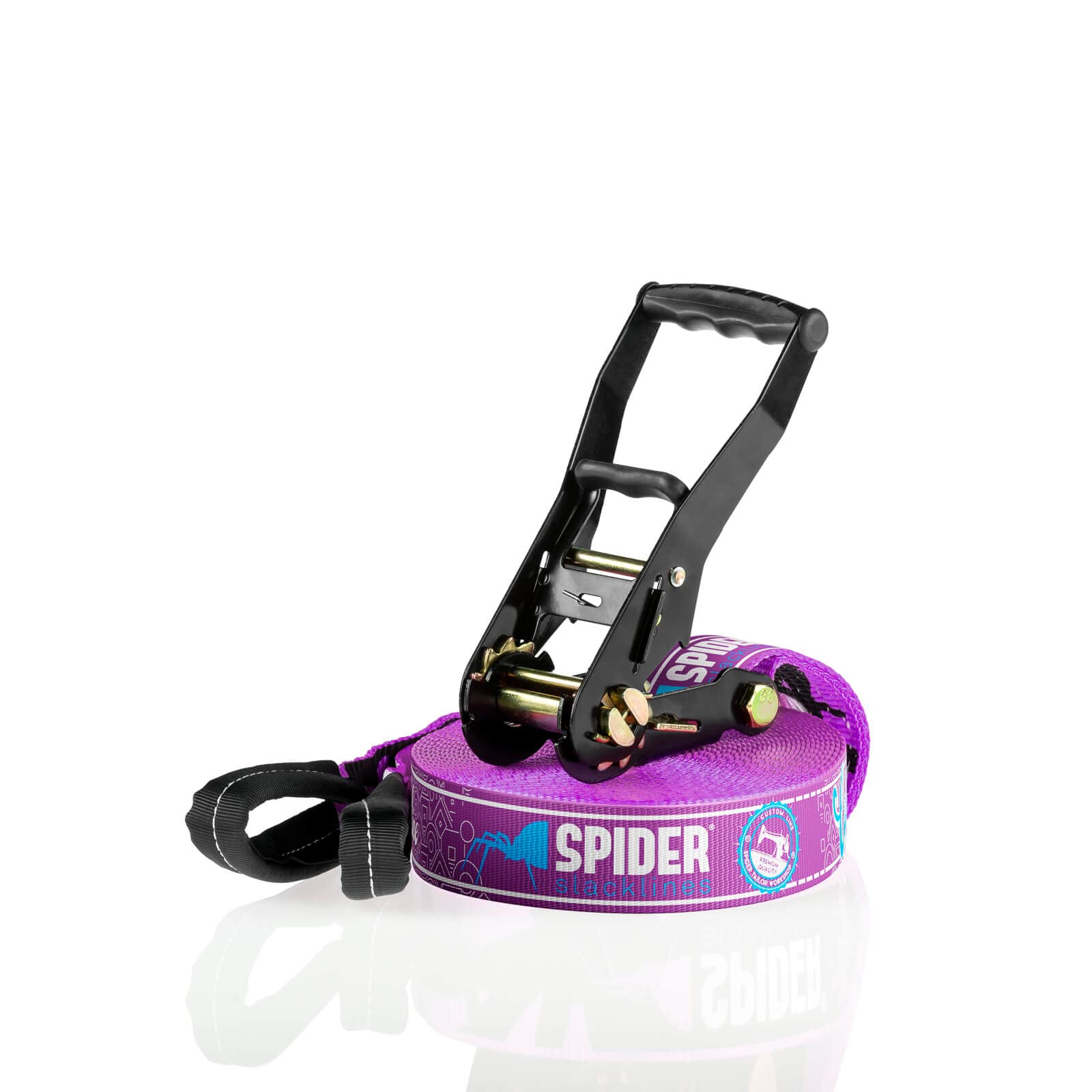 SPIDER SLACKLINE TKSA1 - Custom Slackline Kit erfahrene Slackliner und Anfänger - Komplettset aus 15m langem Gurtband mit 1x Ratsche SPIDER SLACKLINE TKSA1 - Custom Slackline Kit erfahrene Slackliner und Anfänger - Komplettset aus 15m langem Gurtband mit 1x Ratsche von SPIDER SLACKLINE