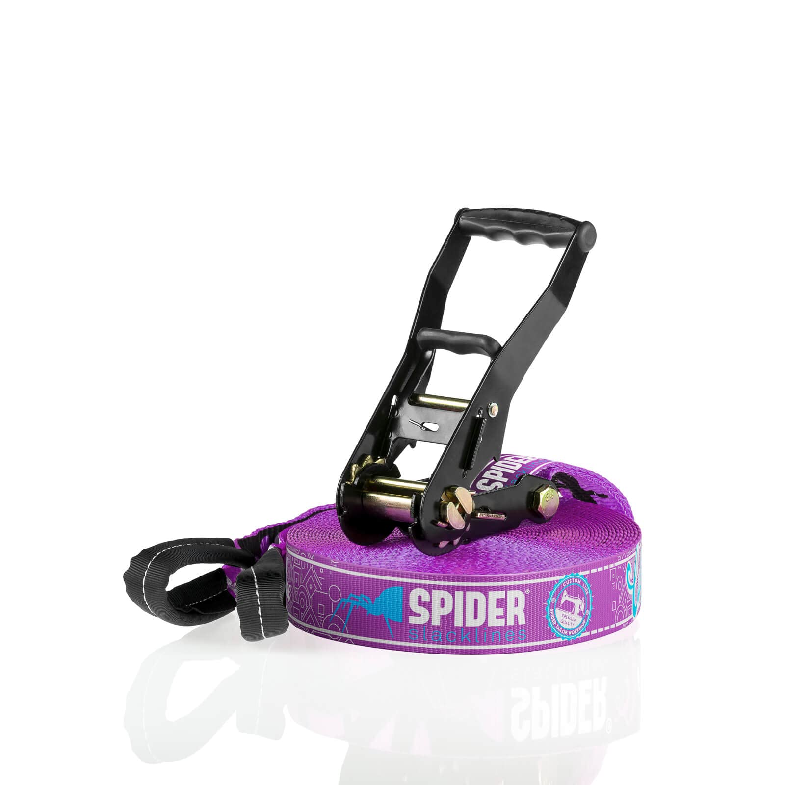 SPIDER SLACKLINE TKSA2 - Custom Slackline Kit erfahrene Slackliner und Anfänger - Komplettset aus 20m langem Gurtband mit 1x Ratsche SPIDER SLACKLINE TKSA2 - Custom Slackline Kit erfahrene Slackliner und Anfänger - Komplettset aus 20m langem Gurtband mit 1x Ratsche von SPIDER SLACKLINE