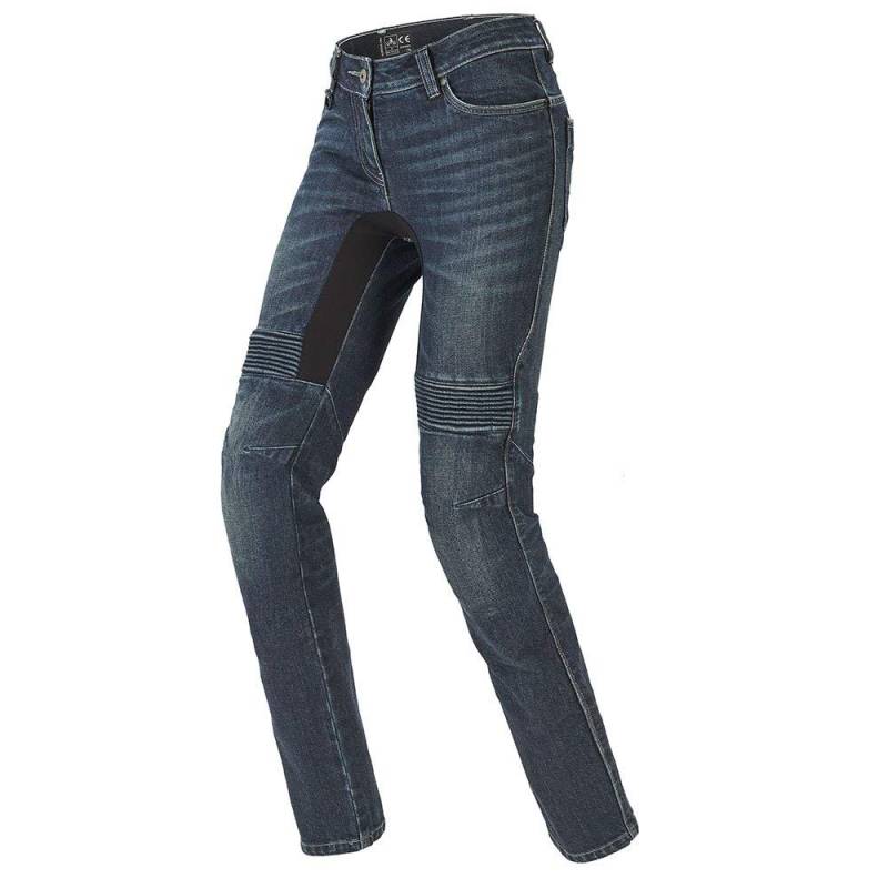 SPIDI, Motorradjeans FURIOUS PRO LADY, Damen- Motorradhose mit Protektoren, Abriebfest und Perforationsresistent, Knieschutz, Slim Fit Modell von SPIDI