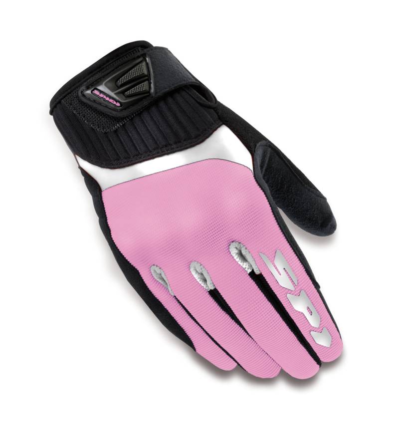 Spidi Damen Motorrad Handschuhe G-Flash, Weiß/Rosa, XL von SPIDI