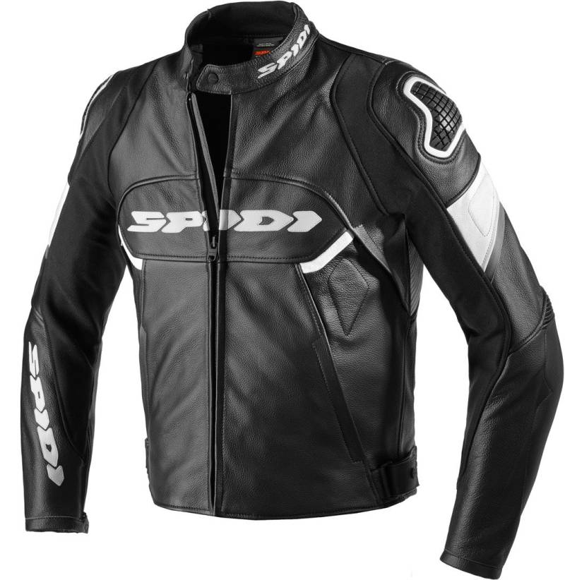 Spidi Ignite Leder Jacke, Schwarz/Weiss, Größe 50 von SPIDI