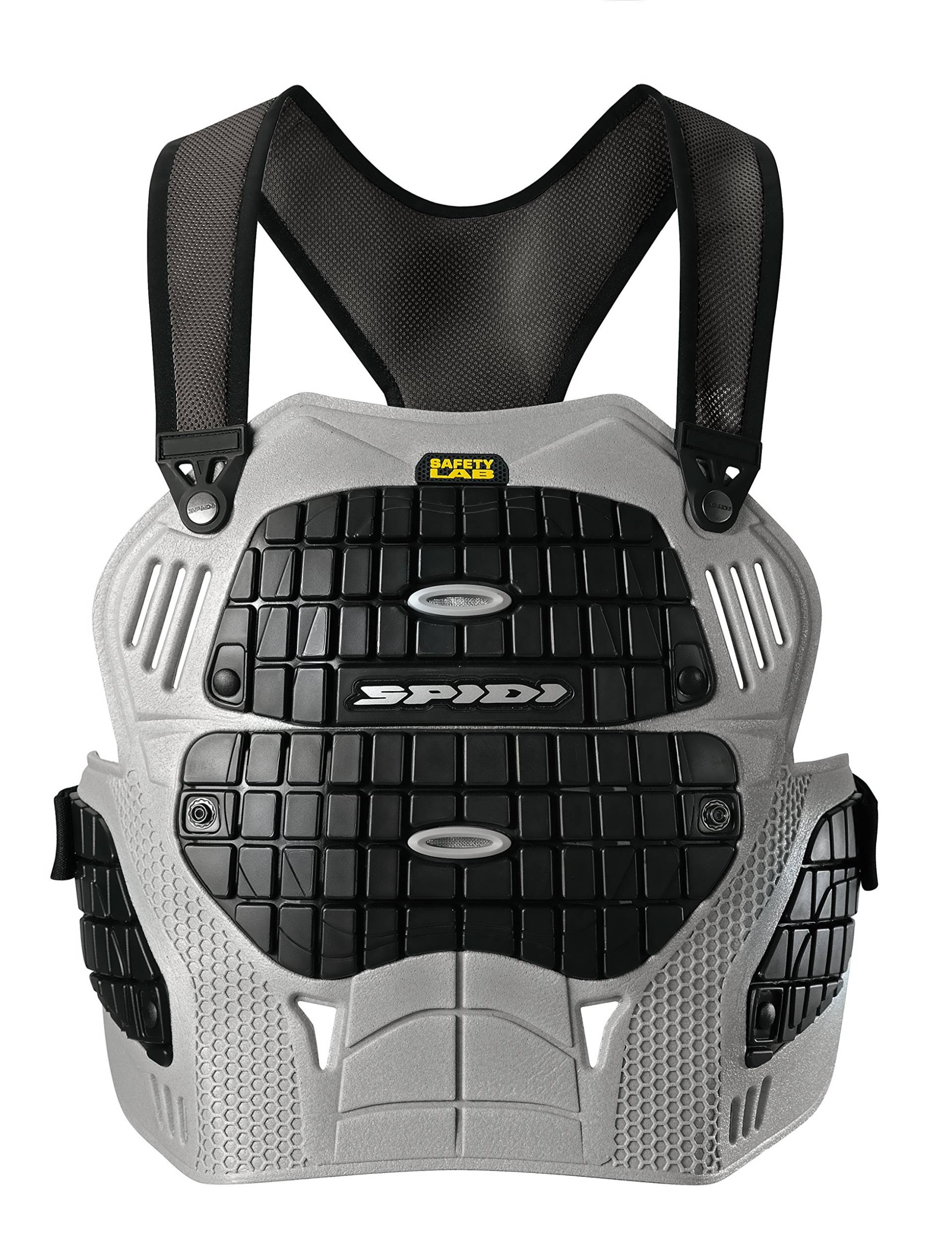 SPIDI Z157S-083 Motorrad Brust Protektor Thorax Warrior, Größe : O/S, Grau, Grey/Black von SPIDI