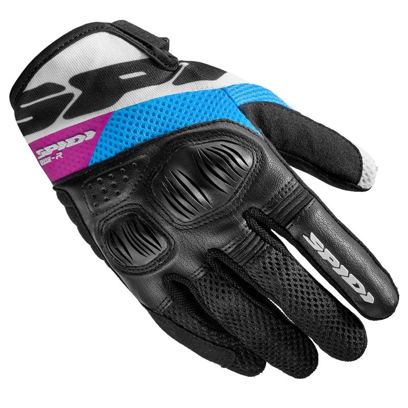 SPIDI, Flash-R Evo Lady, Damen-Motorrad-Handschuhe, schützend & strapazierfähig, Sommerhandschuhe, wasserdicht & rutschfest, Touchscreen-tauglich, durchschn. Gewicht 0,1 kg, Schwarz&Fuchsia, Größe XL von SPIDI