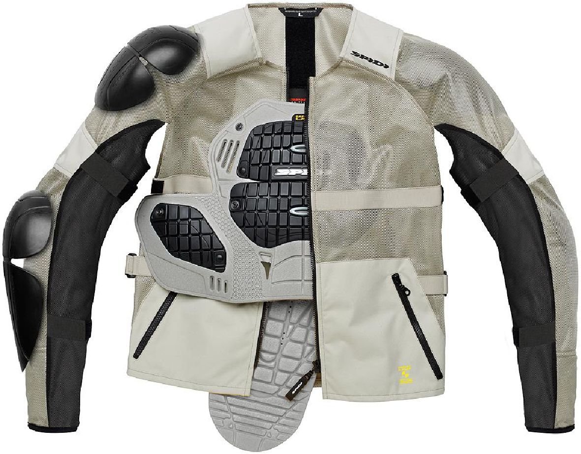 Spidi Motorradjacke AIRTECH ARMOR, Schwarz/Ice, Größe XXL Spidi Motorradjacke AIRTECH ARMOR, Schwarz/Ice, Größe XXL von SPIDI