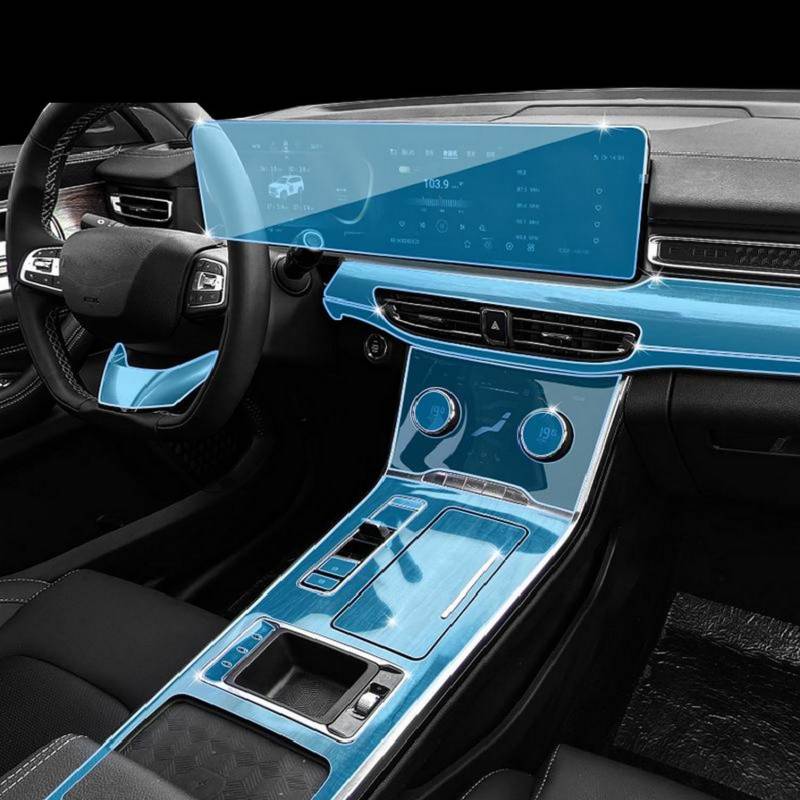 SPISLXTP - Auto Mittelkonsole Transparent TPU PPF Schutzfolie Anti-Kratzer Reparatur Zubehör für Chery Exeed VX 2021-2023 von SPISLXTP