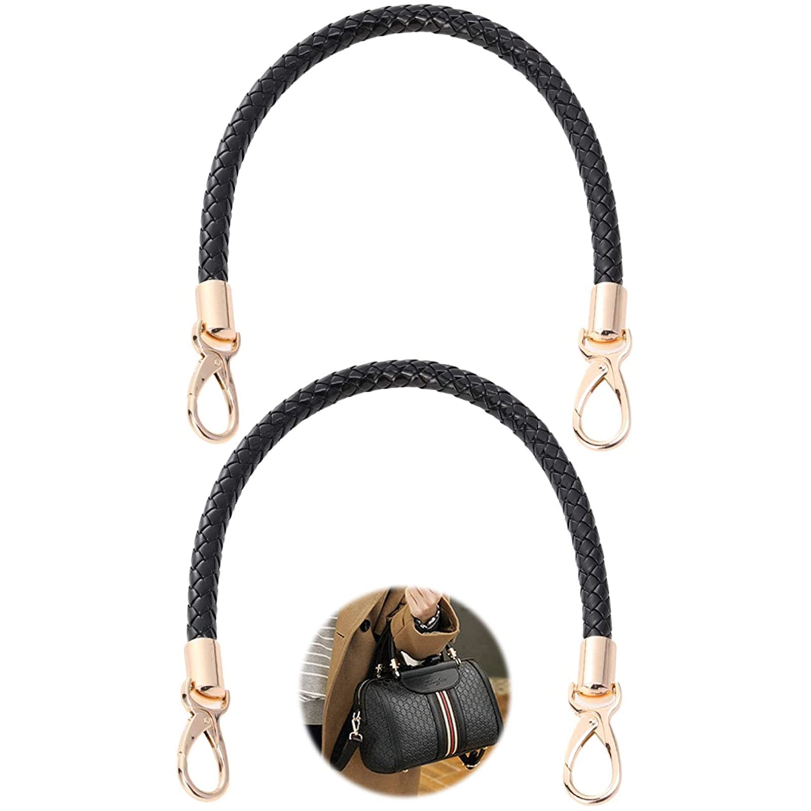 Henkel für Handtaschen, 2 Stücke Ersatz Taschenhenkel DIY Tasche Griff Schwarz Taschenhenkel Ersatz Griff zum Herstellen Henkel für Handtaschen, 2 Stücke Ersatz Taschenhenkel DIY Tasche Griff Schwarz Taschenhenkel Ersatz Griff zum Herstellen von SPJUMHONG73