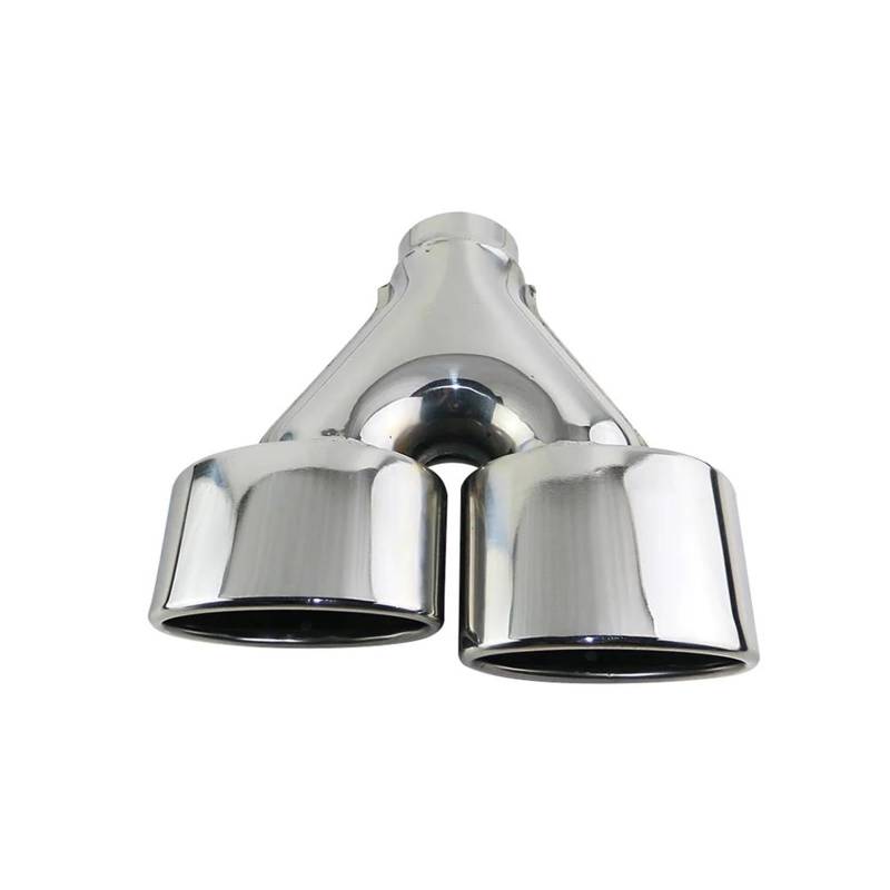 Auspuffblenden 1 STÜCKE Auto Schalldämpfer Oval Fahrzeug Endrohr 2,5 ''dual Auto Auspuff Spitze Edelstahl Auspuff Endrohr(Links) von SPLACK