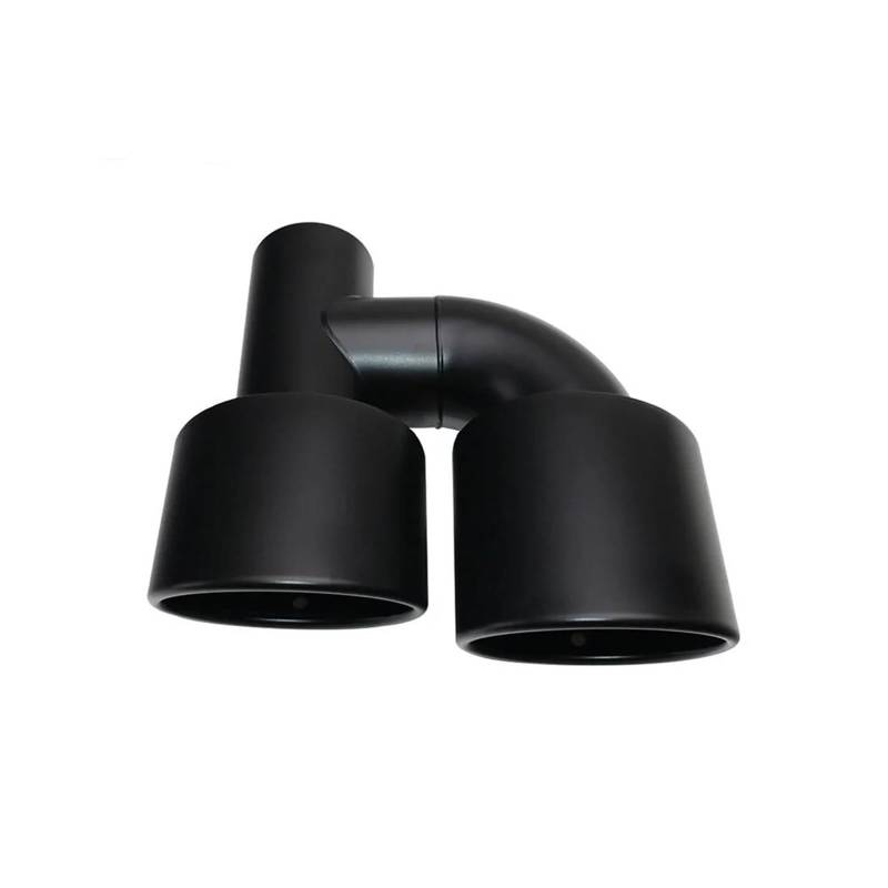 Auspuffblenden 63mm Dual Outlet Auto Auspuffblende Slant Rolled Edge Auto Schalldämpfer Auspuff Endrohr Edelstahl Mattschwarz Für C63 W204 Auspuff Endrohr(Black left) von SPLACK