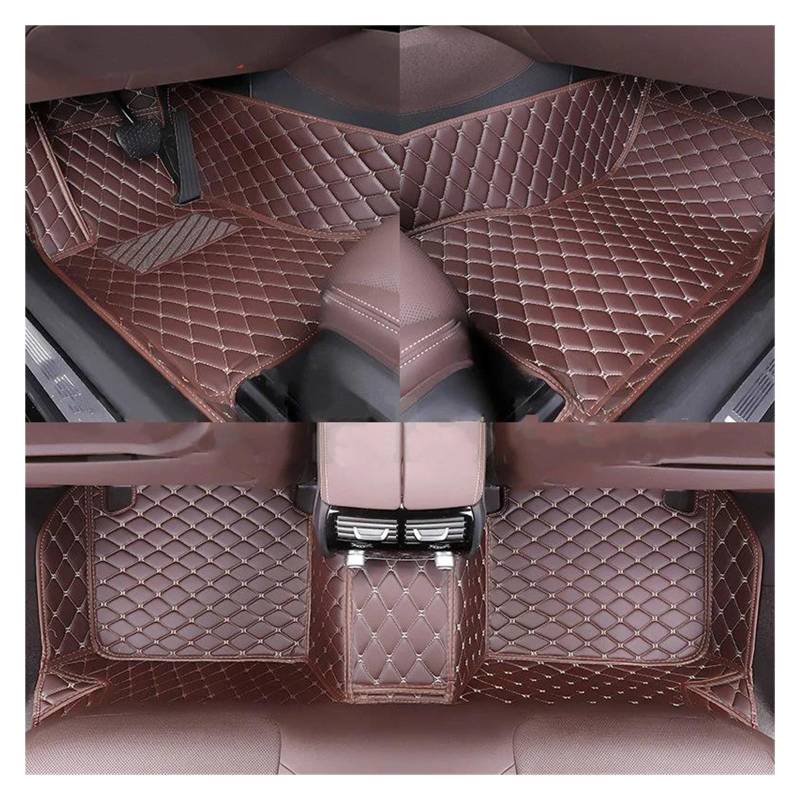 Autoteppich Auto-Bodenmatte Für Insight Alle Modelle Baujahr 2000–2022 Autoteppiche Teppichteile Fußgängerbrücken-Teppichzubehör Styling Autofußmatten(Kaffee) von SPLACK