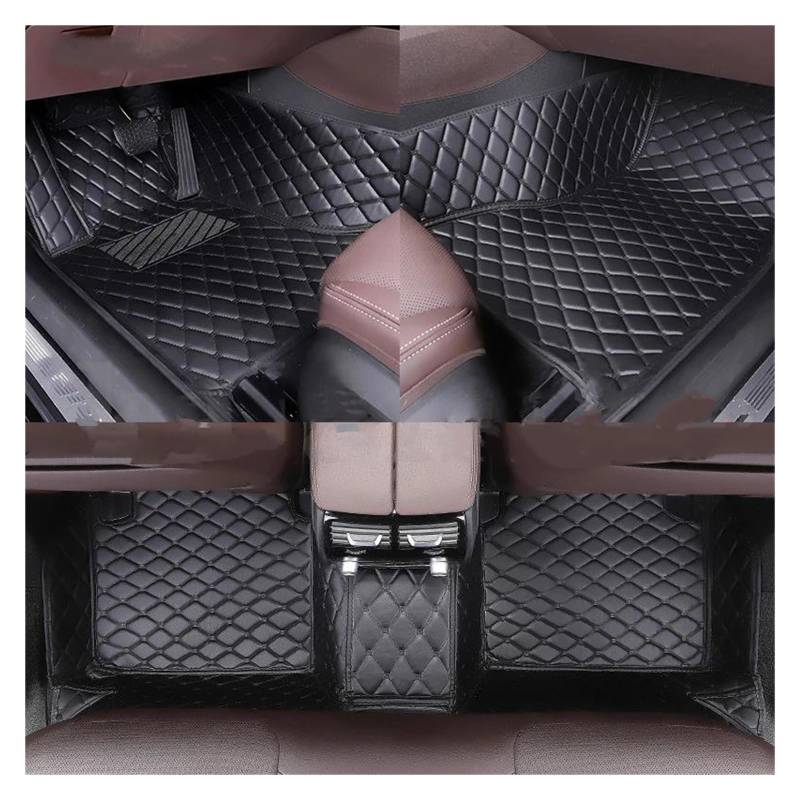 Autoteppich Auto-Bodenmatte Für TWINGO 1992-2024 Alle Modelle Autoteppich Teppich Fußgängerbrücke Zubehör Styling Innenteile Autofußmatten(Alles schwarz) von SPLACK